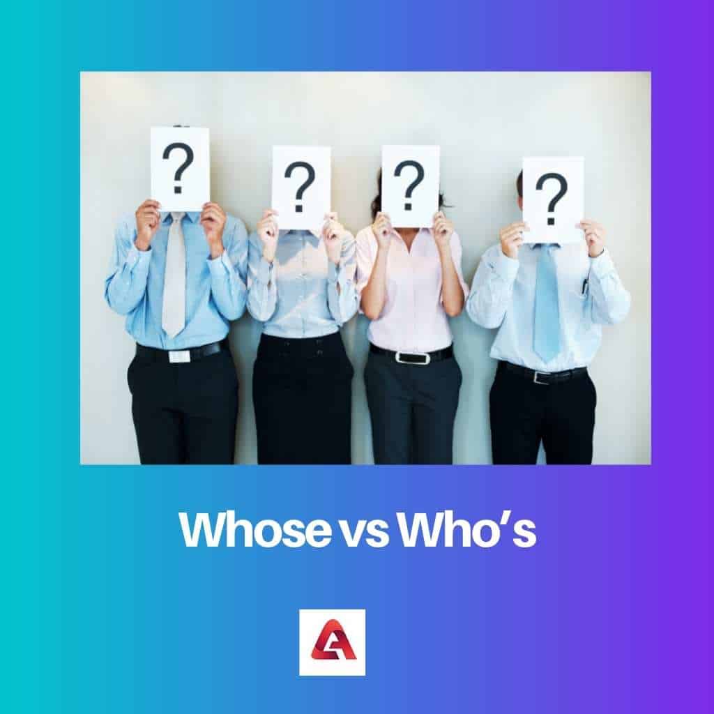 Whos vs Whos