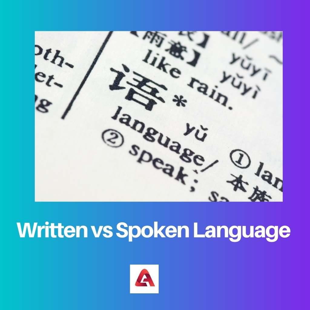 Lingua scritta vs lingua parlata