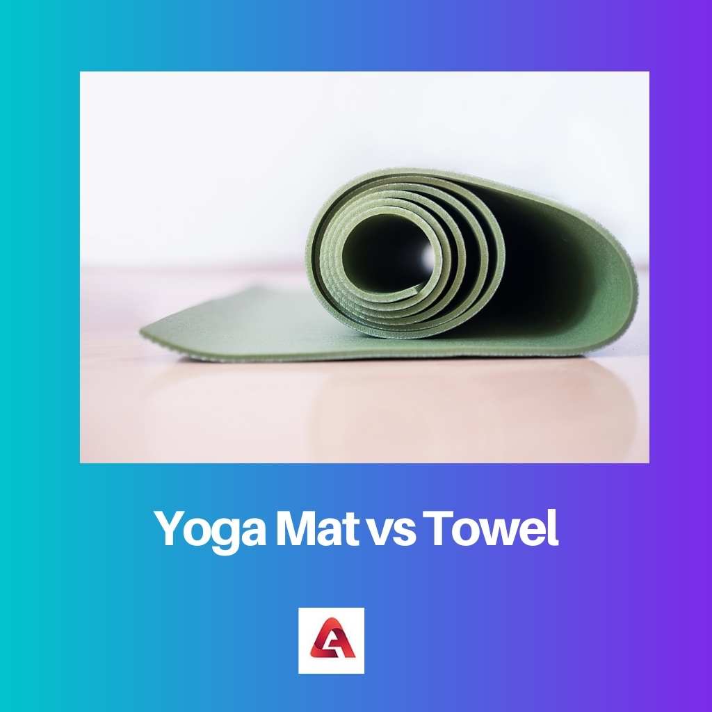 Thảm tập yoga vs khăn tắm