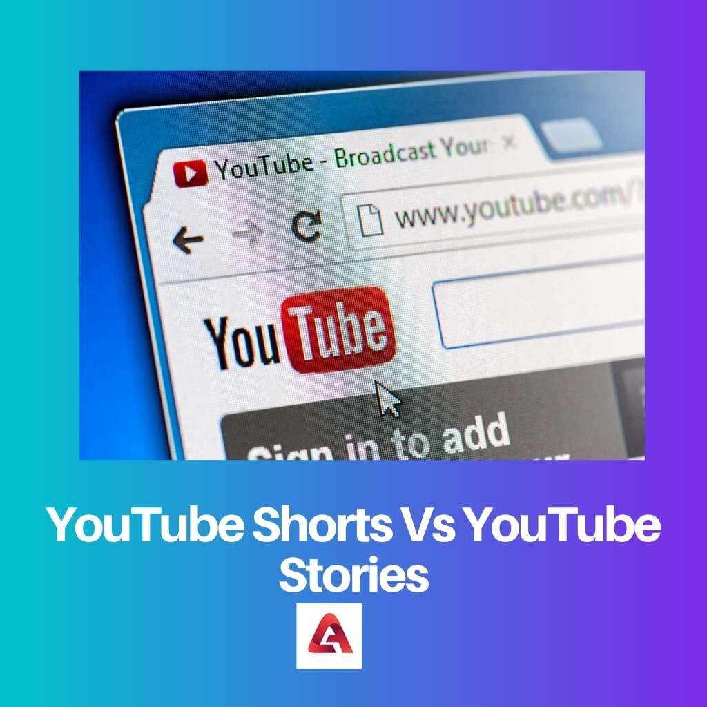 Cortos de YouTube versus historias de YouTube