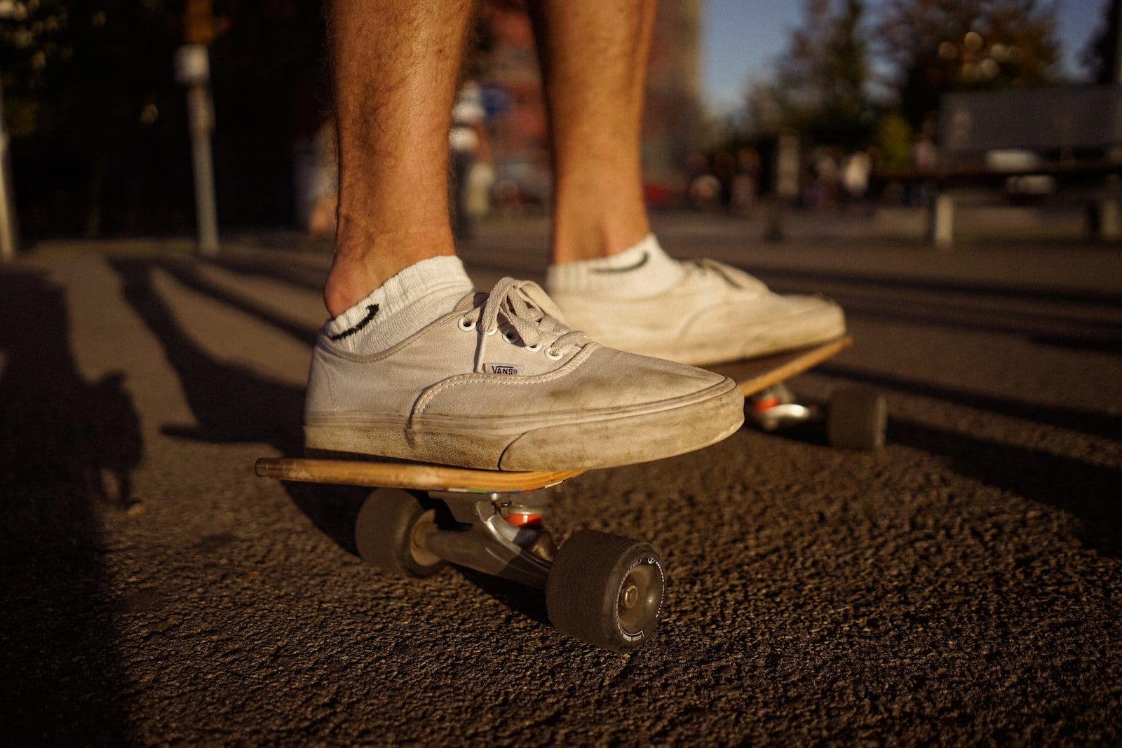 Schwanz eines Skateboards