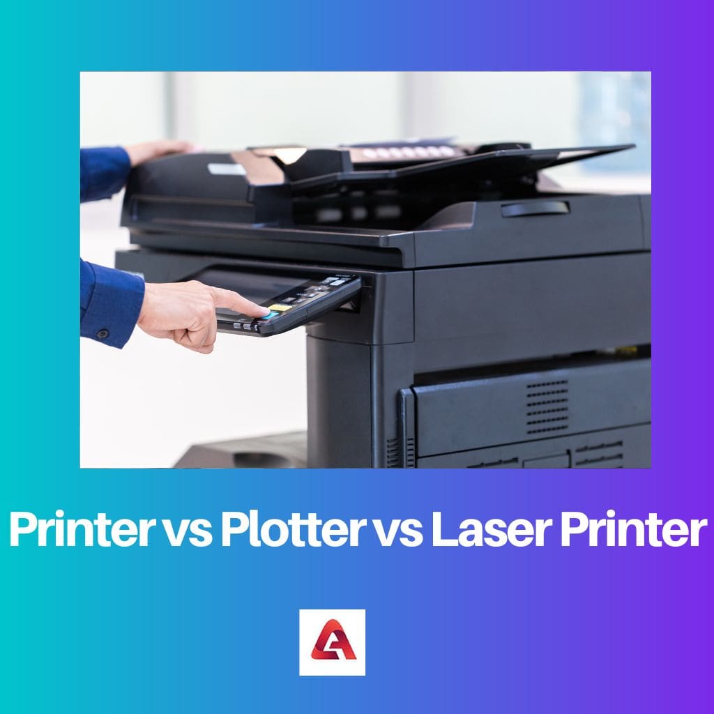 Printer vs Plotter vs Laser Printer