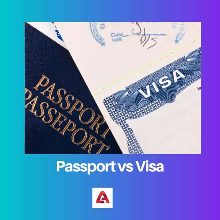 Passport Vs Visa Difference And Comparison 5827