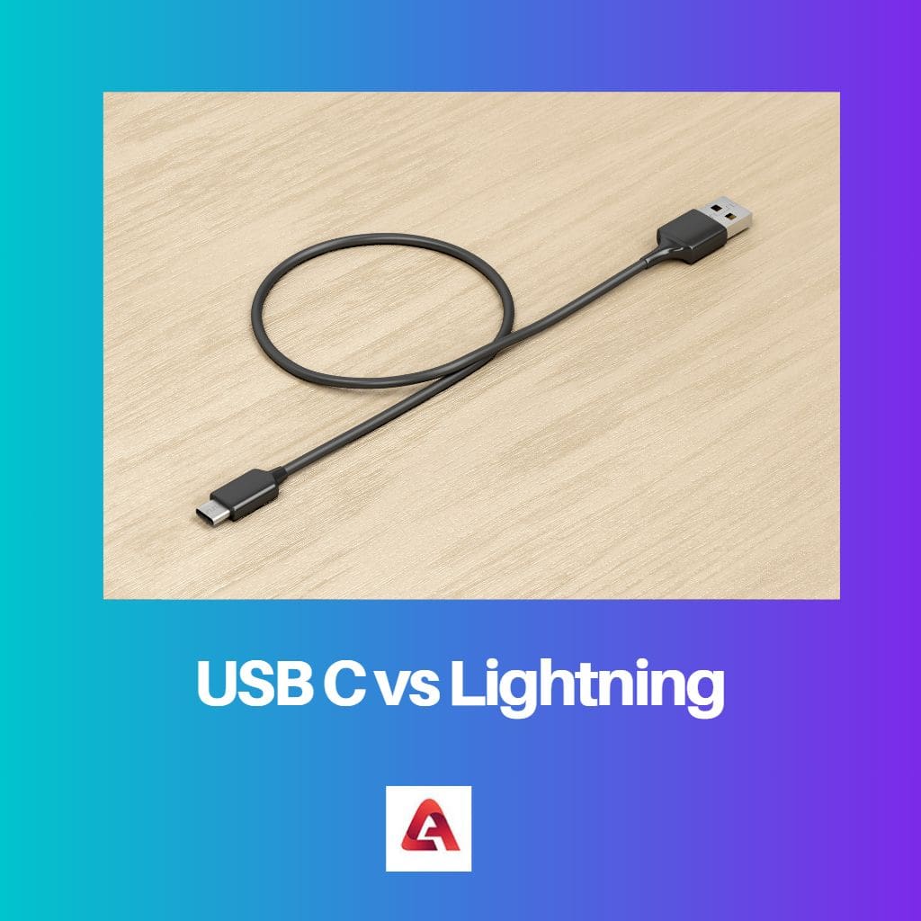 USB C vs Relâmpago