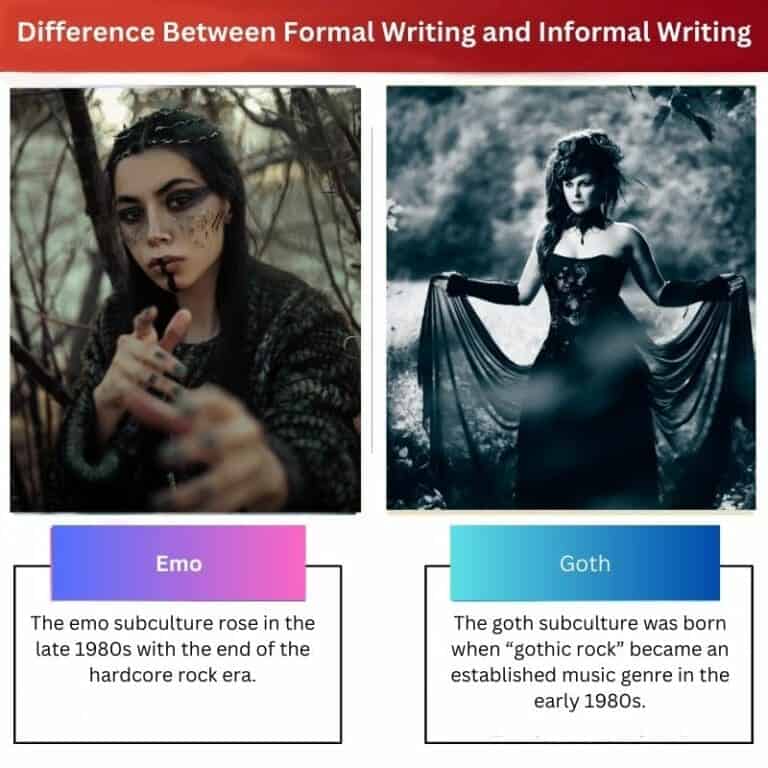 Emo Vs Goth Difference And Comparison 9010