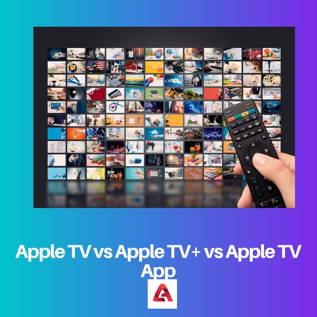 Apple TV contre Apple TV contre Apple TV App