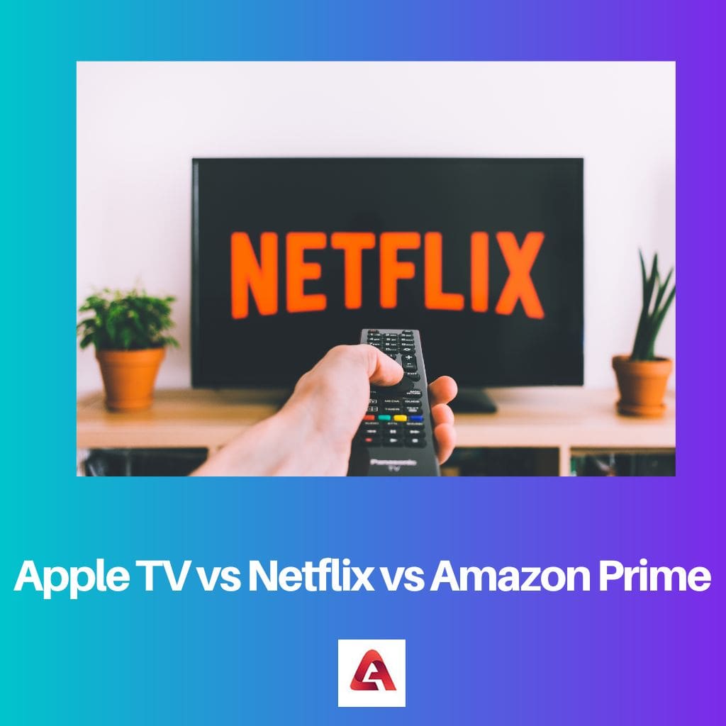 Apple TV versus Netflix versus Amazon Prime