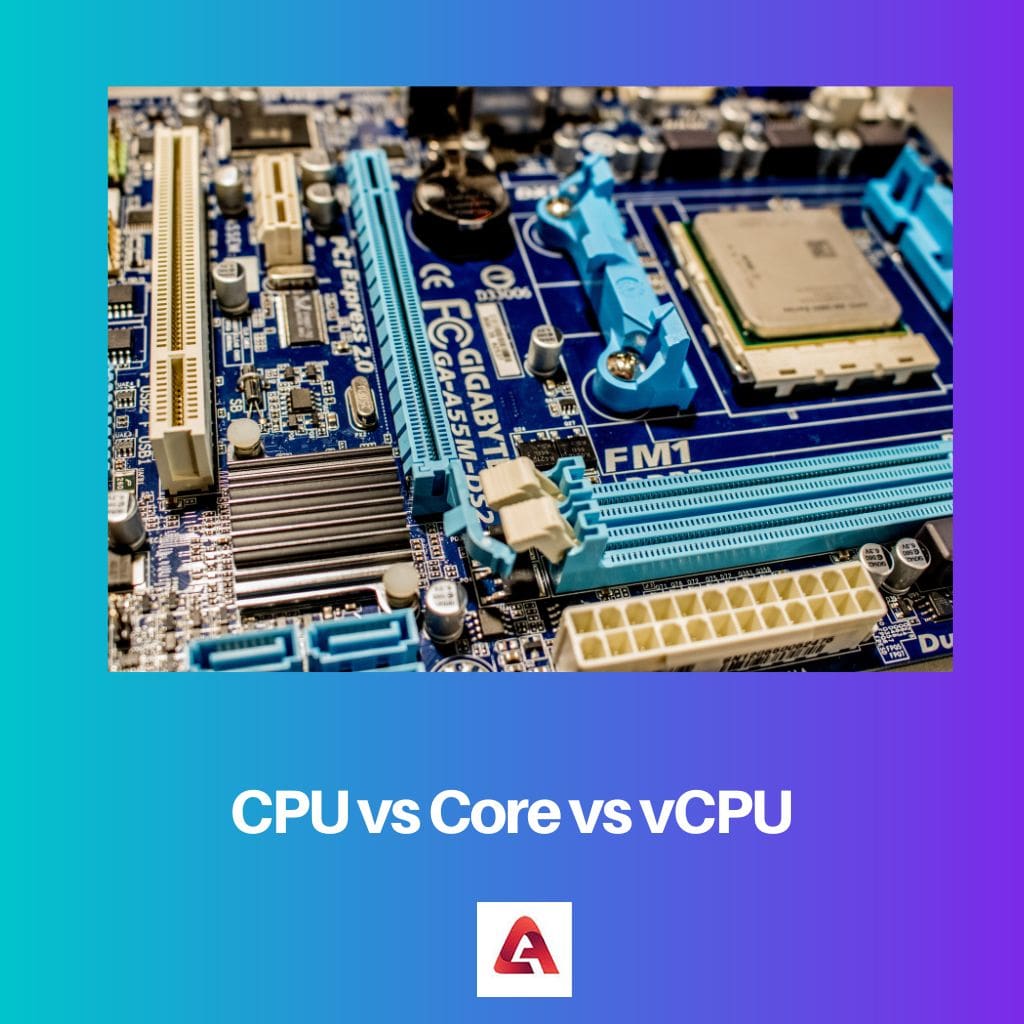 CPU vs 核心 vs vCPU