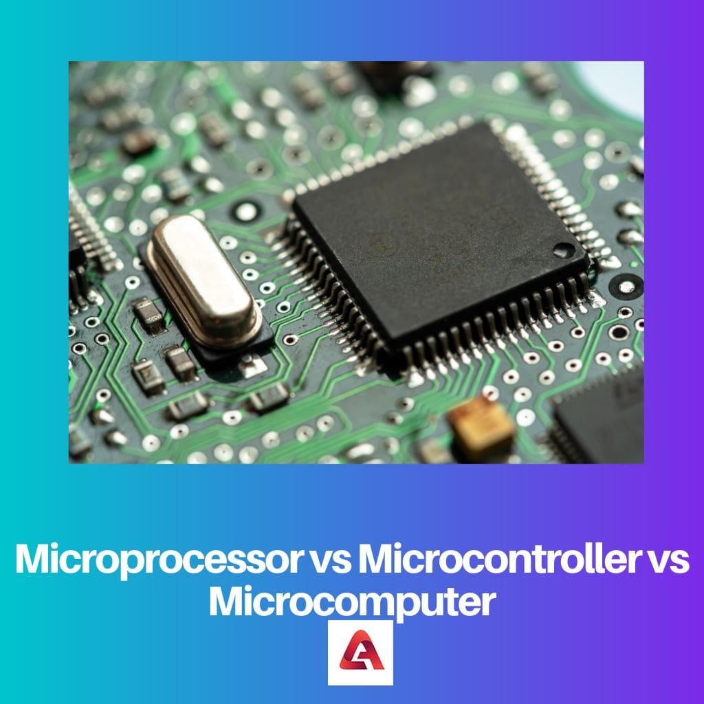 微处理器与微控制器与微型计算机