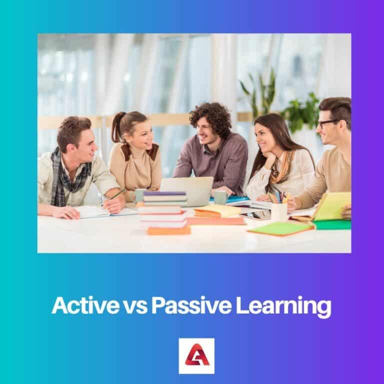 Active vs Passive Learning: Difference and Comparison