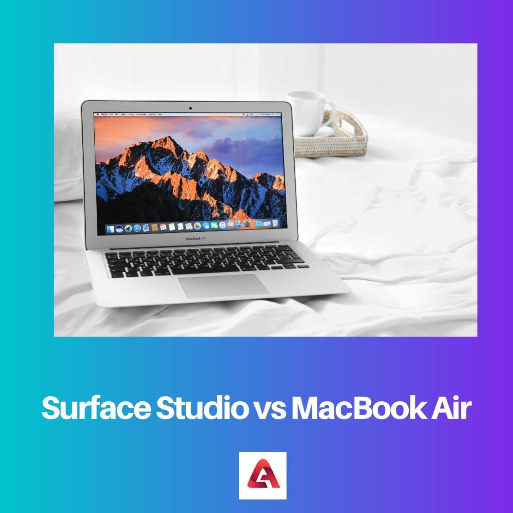 Surface Studio と MacBook Air の比較