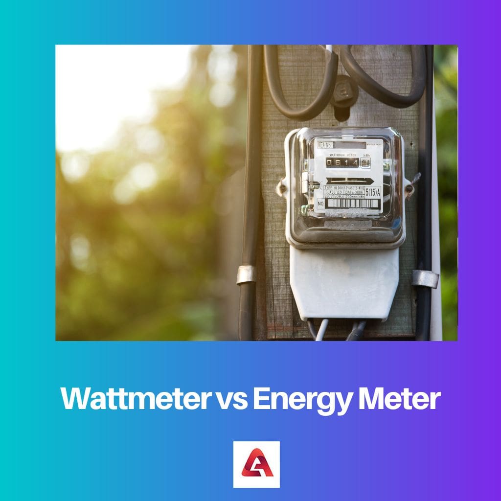 Wattmètre vs compteur d'énergie