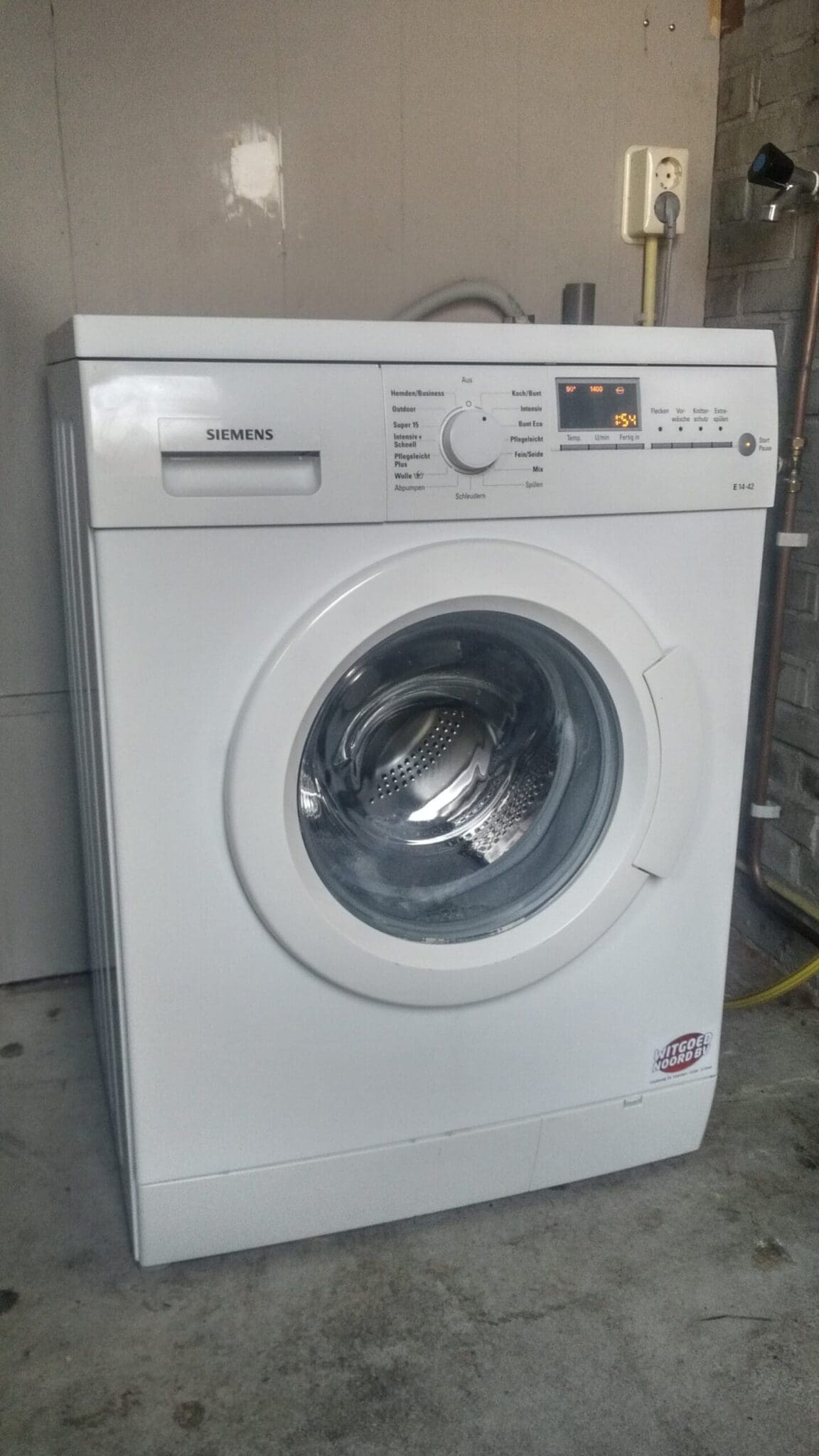 Siemens Waschmaschine skaliert