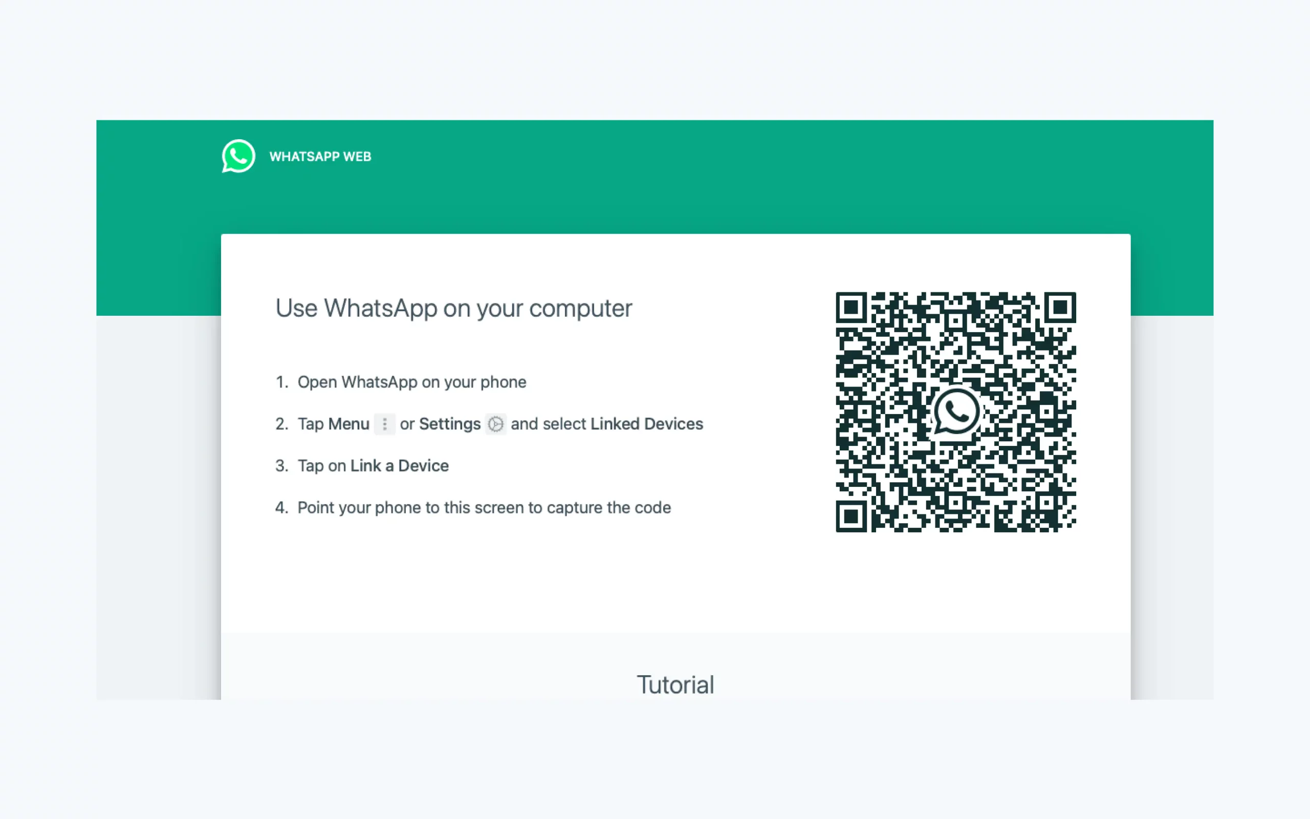 Menghubungkan WhatsApp Web berskala