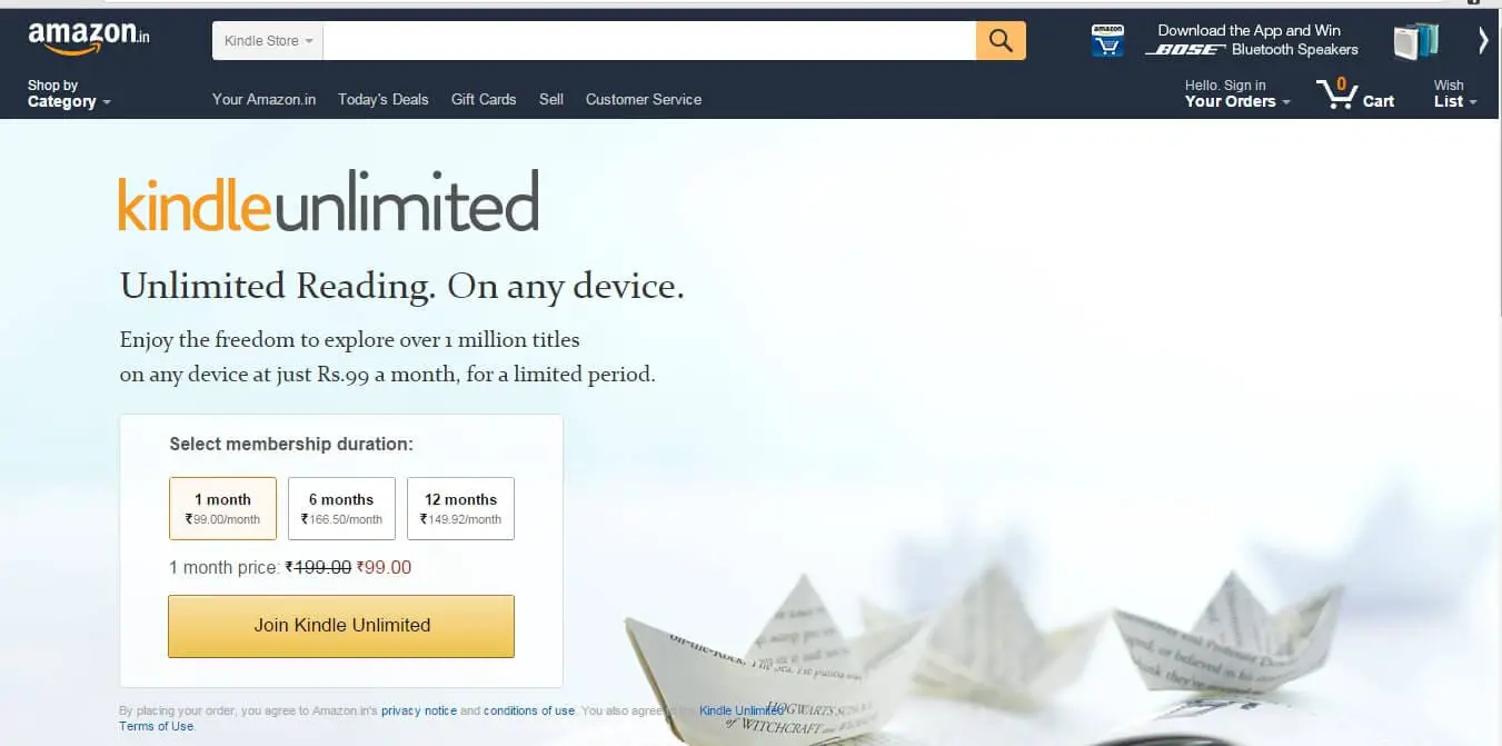 Como funciona o Amazon Kindle Unlimited