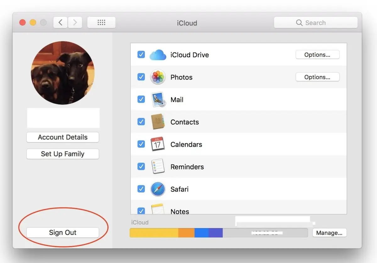 iCloud on Mac