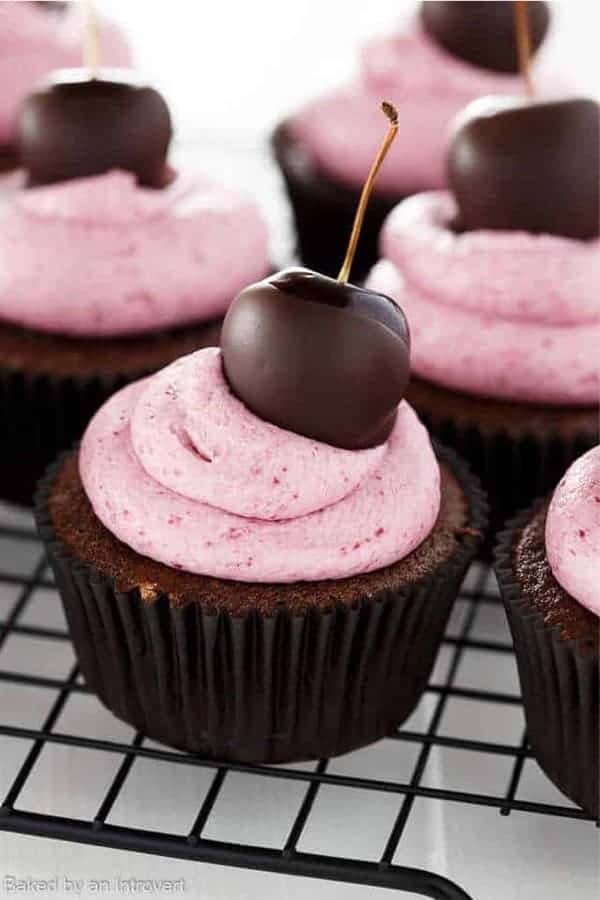 valentines cherry cupcake recipe