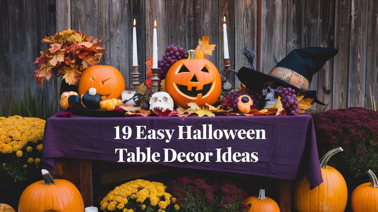 19 Easy Halloween Table Decor Ideas
