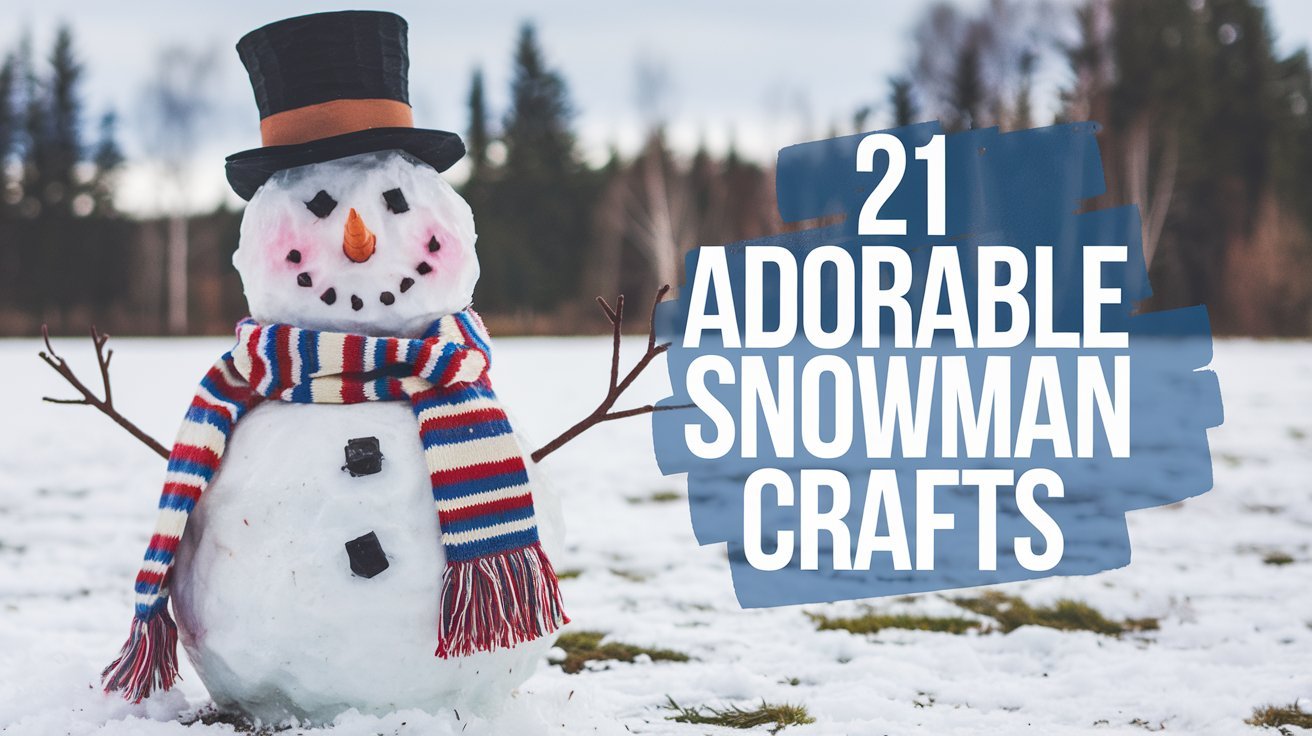 21 Adorable Snowman Crafts 1