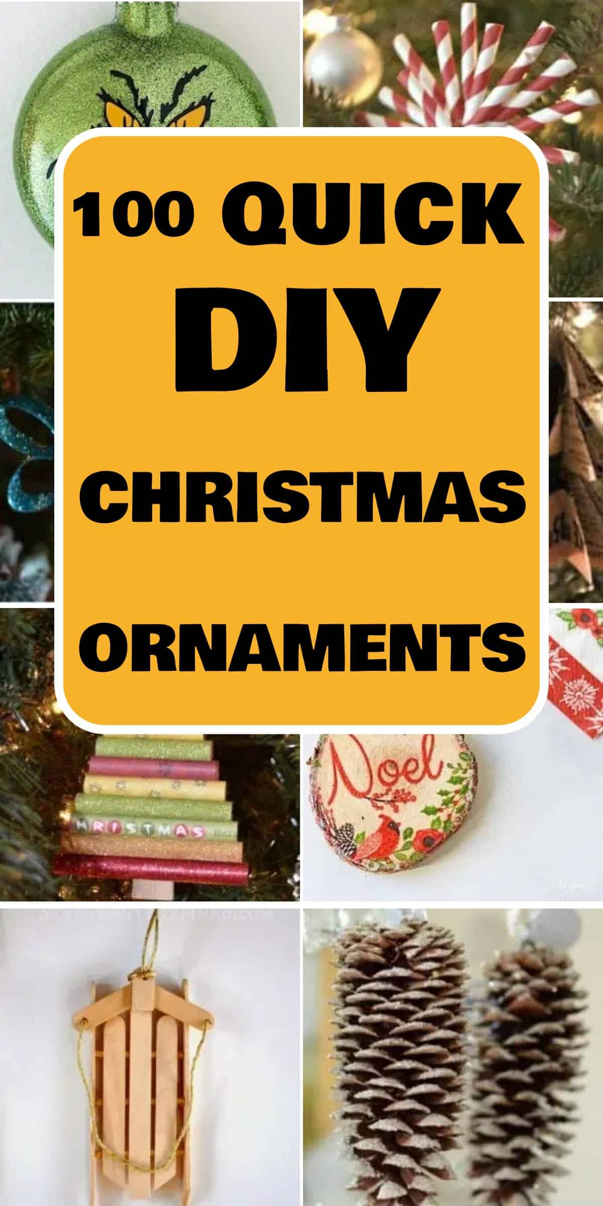 100 Homemade DIY Christmas Ornaments For A Festive Holiday Season Ask