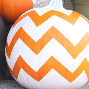 Painted Chevron Pattern pumpkin