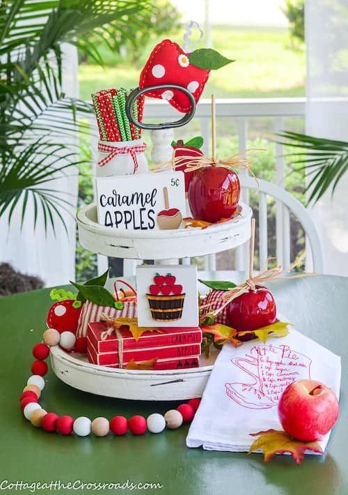 1 early fall tiered tray