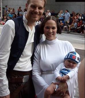 Luke Skywalker and Princess Leia costume for couples