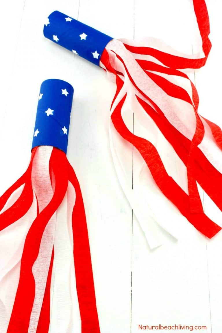 4th of July Craft Idea Patriotic Kids Blower pin3t