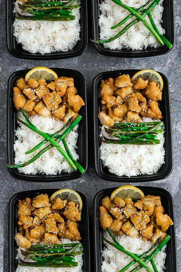 Asian Lemon Chicken recipe photo picture meal prep