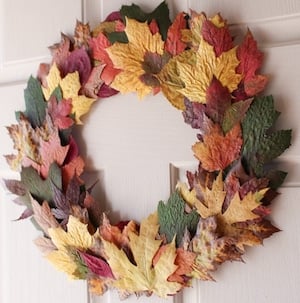 fall leaves wreath