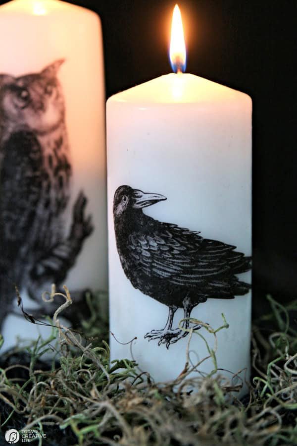 21 Easy Dollar Store Halloween Crafts 17 Halloween Candles Tissue Paper 7