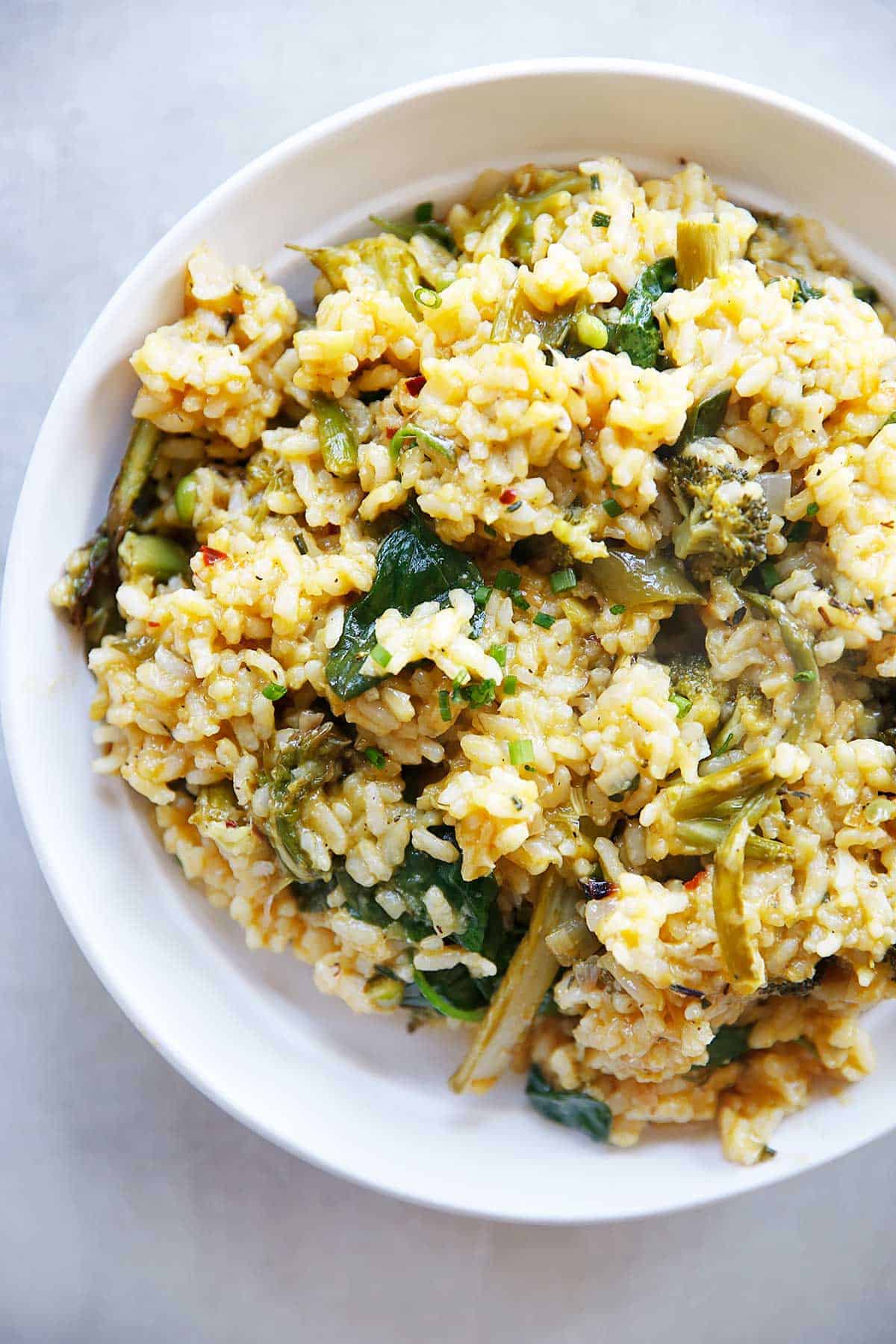 Instant Pot Lemon Veggie Risotto