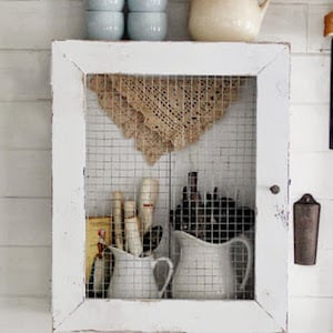 farmhouse Primitive Wall Cabinet for the kitchen