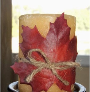 maple leaf candle