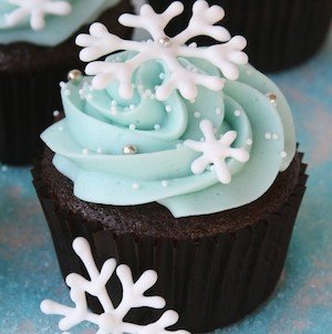 Snowflake Cupcakes 2 e1340922822380