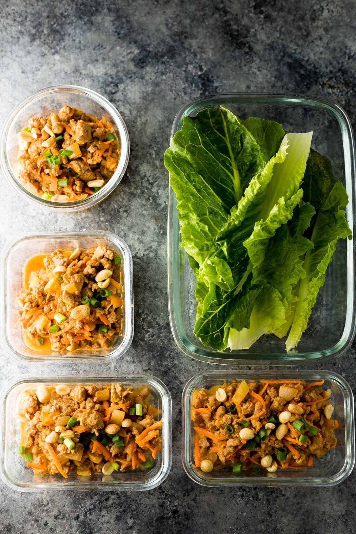 Thai Turkey Meal Prep Lettuce Wraps 9