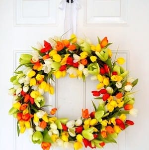 Spring floral Wreath