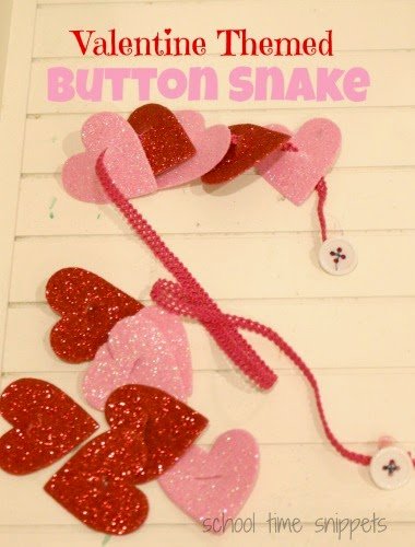 21 Fun Preschool Valentines Day Activities for Kids 21 button%2Bsnake
