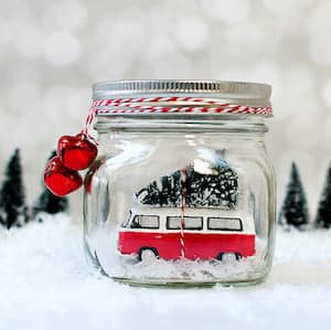 Snow Globe Mason Jar