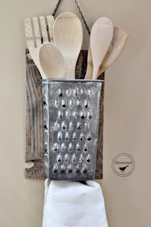 Vintage Cheese Grater Organizer 