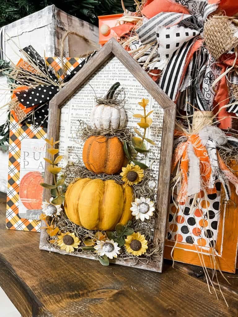 21 Easy Dollar Store Halloween Crafts 9 diy stacked pumpkin decor