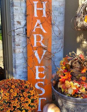 DIY Harvest Sign