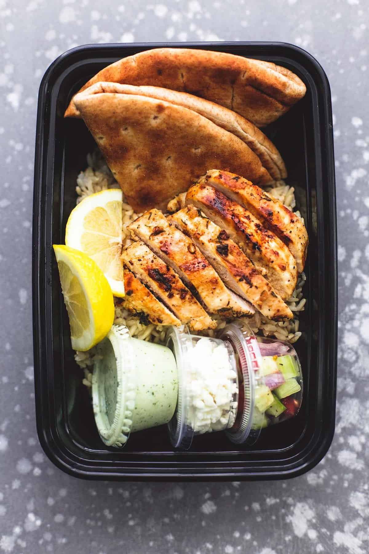 meal prep greek gyro bowl 102