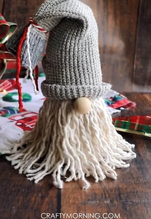 Mop DIY Christmas Gnomes