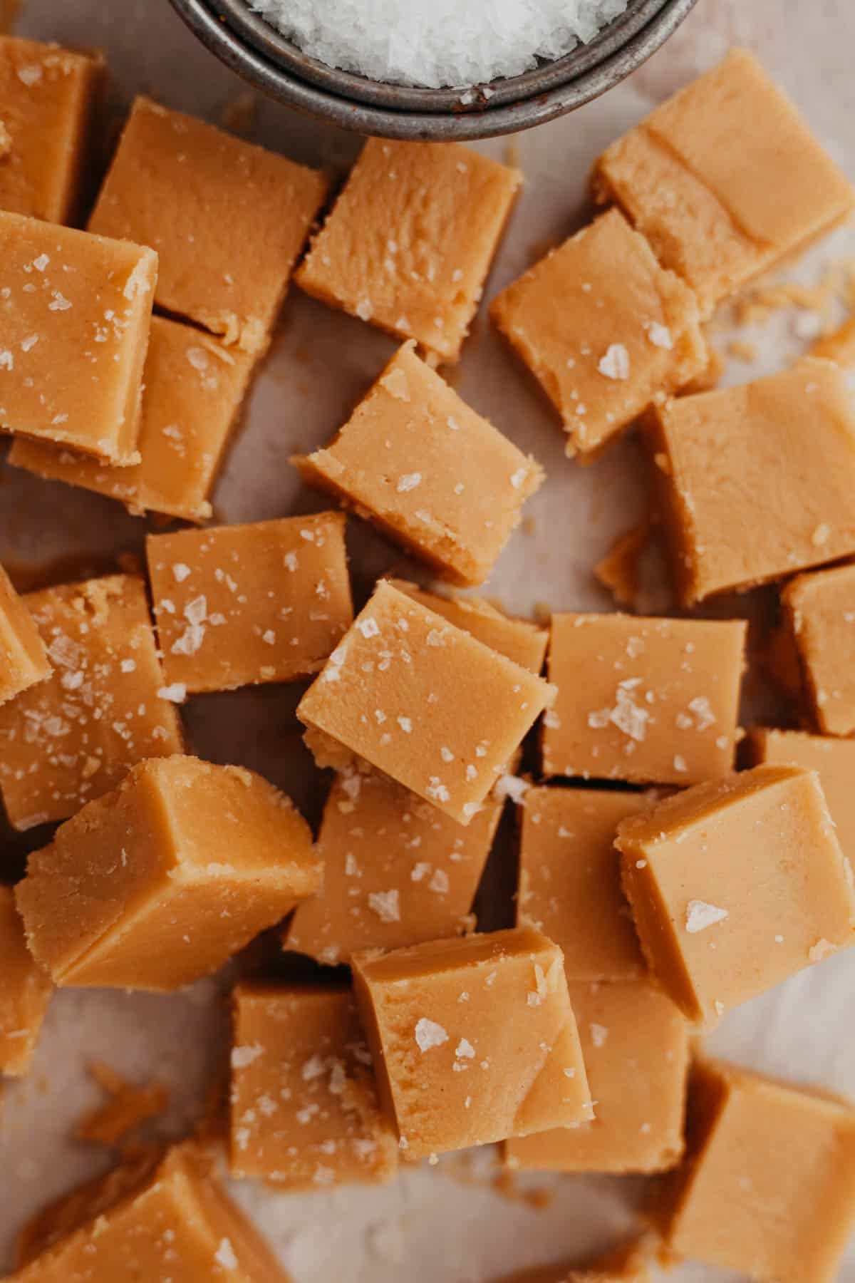 Erdnussbutter-Fudge ohne Backen