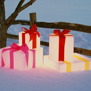 outdoor Glowing Gift Boxes 