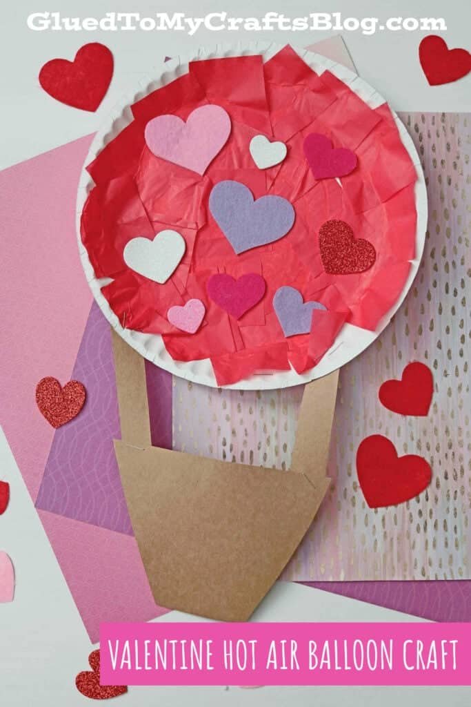 21 Fun Easy Valentines Day Crafts For Kids 2 paper plate valentine hot air balloon kid craft 2 1