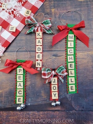 Scrabble Tile Ornament