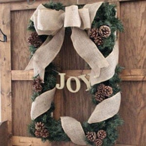 Rustic Rectangular Christmas Wreath