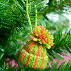 Mini Yarn Hats Ornaments